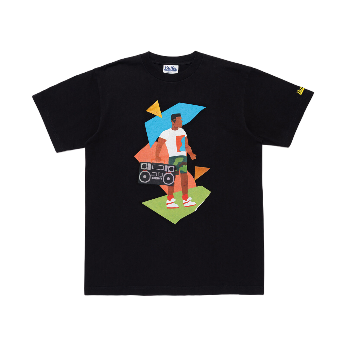 버퍼 두 더 라이트 띵 RR 티셔츠 블랙(Buffer Do The Right Thing RR T-Shirt Black)