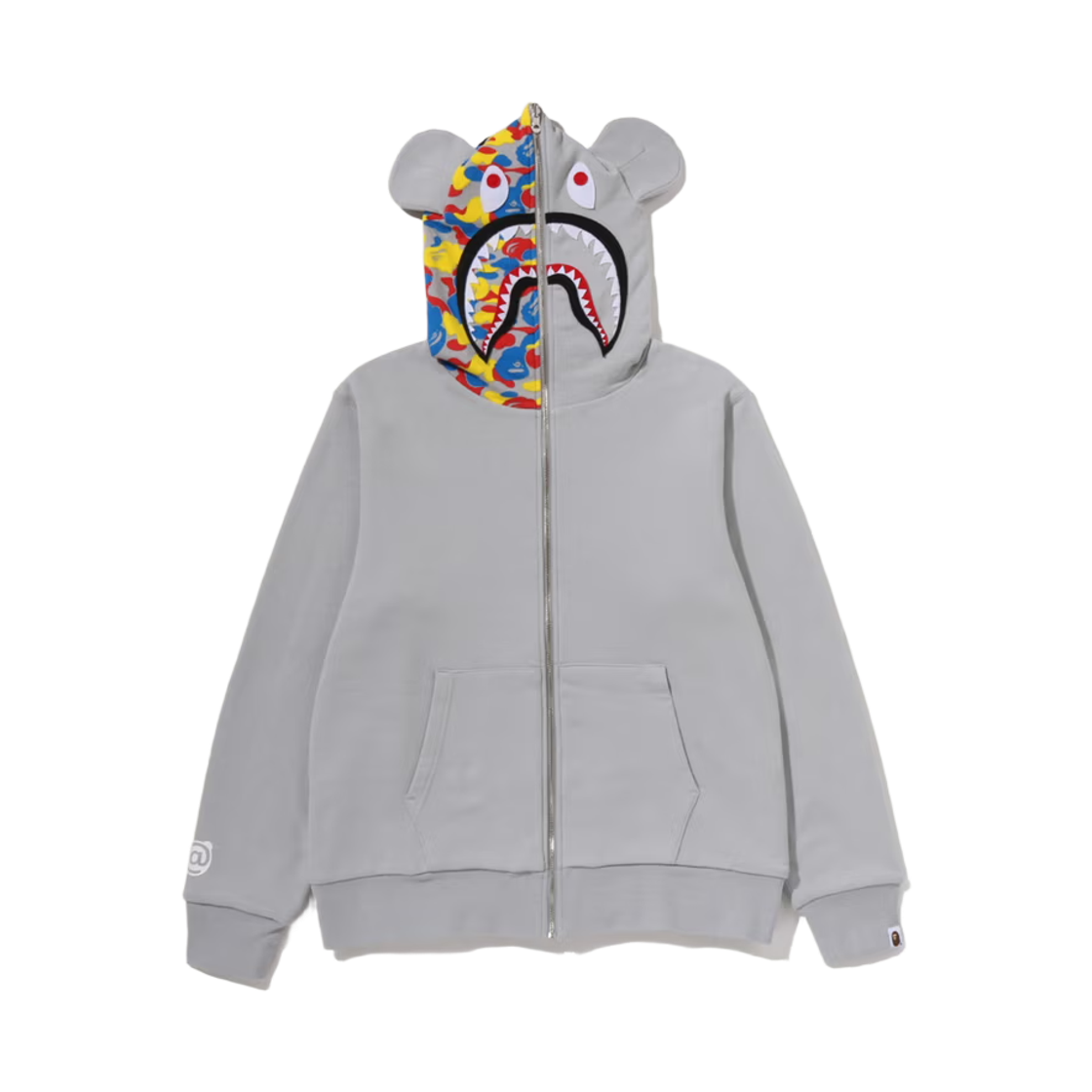 - BAPE x Medicom Toy 30th Anniv. Be@R Shark Full Zip Reversible Hoodie Multi