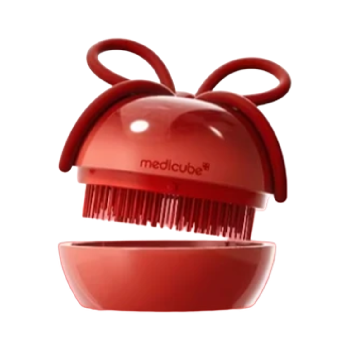 메디큐브 x 포에버 체리 리본 체리 글래스 헤어 브러시 레드(Medicube x Forever Cherry Ribbon Cherry Glass Hair Brush Red)