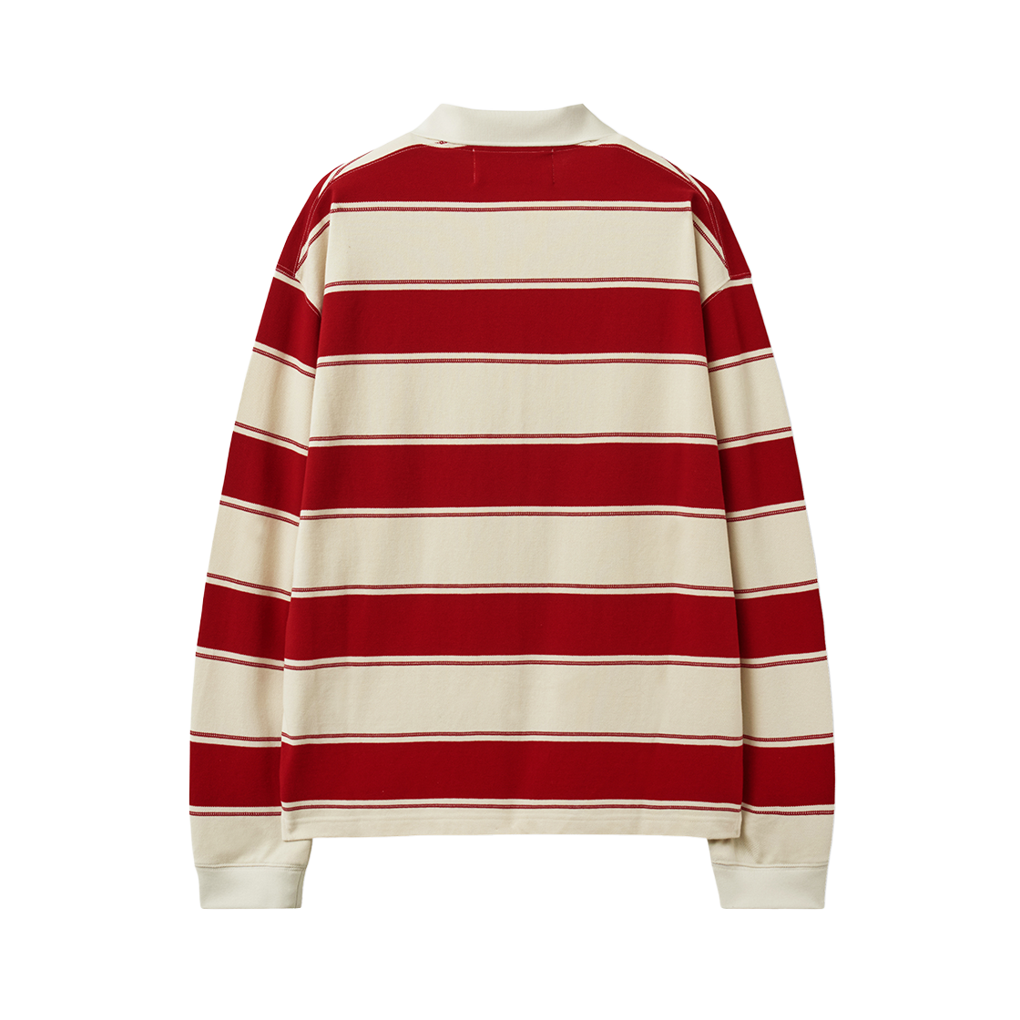 세터 아페로 스트라이프 피케 롱 슬리브 레드(SATUR Apero Stripe Pique Long Sleeve Red) - 2