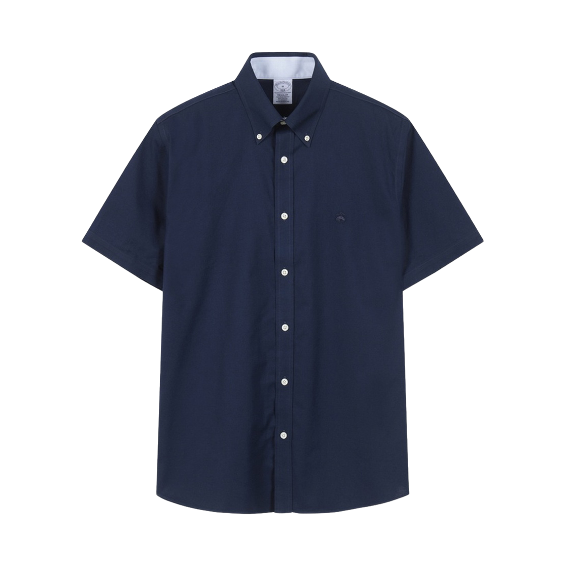 BBTPMN0131QGA BrooksBrothers Non-Iron Oxford Short Sleeve Shirt Navy