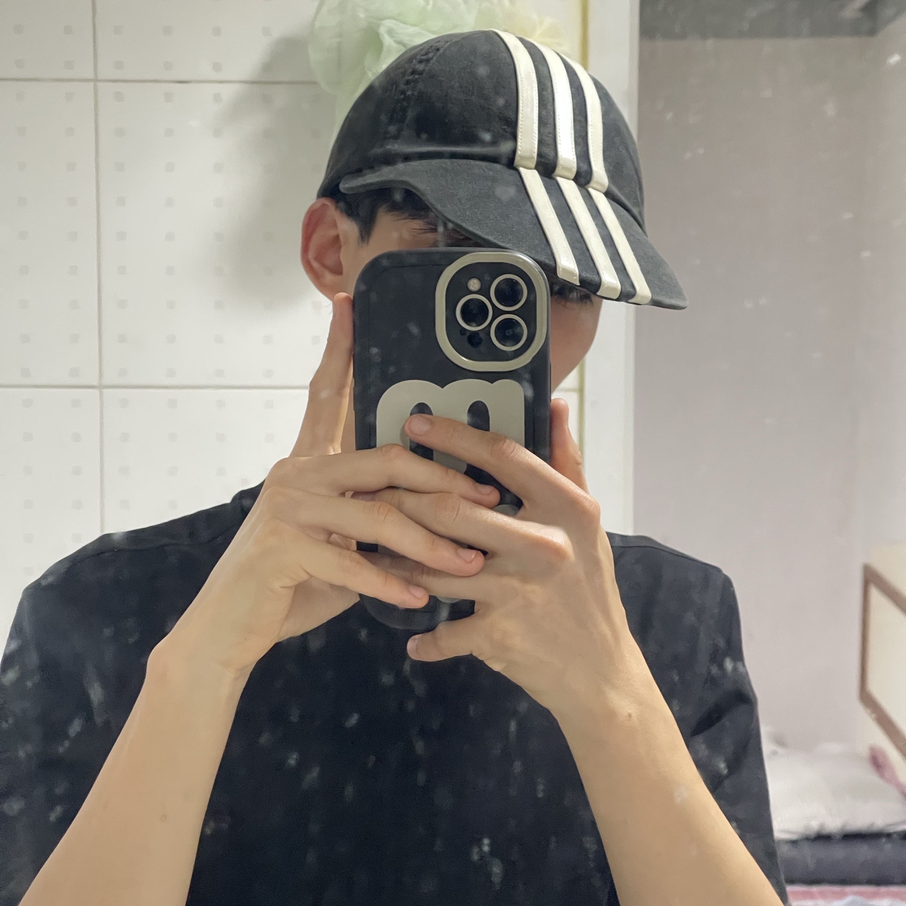 Adidas x Thug Club Sword Cap Black 착용 스타일 - 4