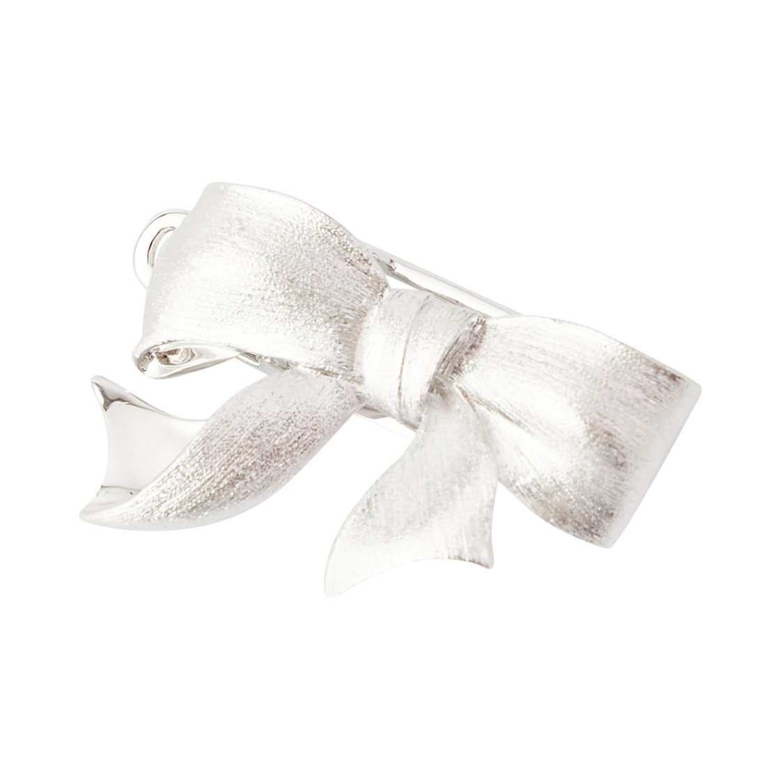 위민 기프트 보우노트 레트로 헤어 클립 실버 - 26FW(Yvmin Gift Bowknot Retro Hair Clip Silver - 26FW) - 3