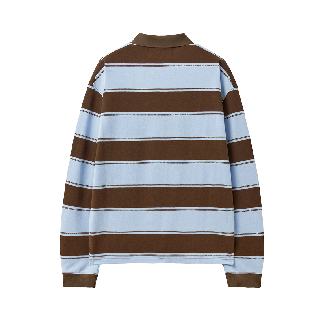 세터 아페로 스트라이프 피케 롱 슬리브 브라운(SATUR Apero Stripe Pique Long Sleeve Brown) - 2