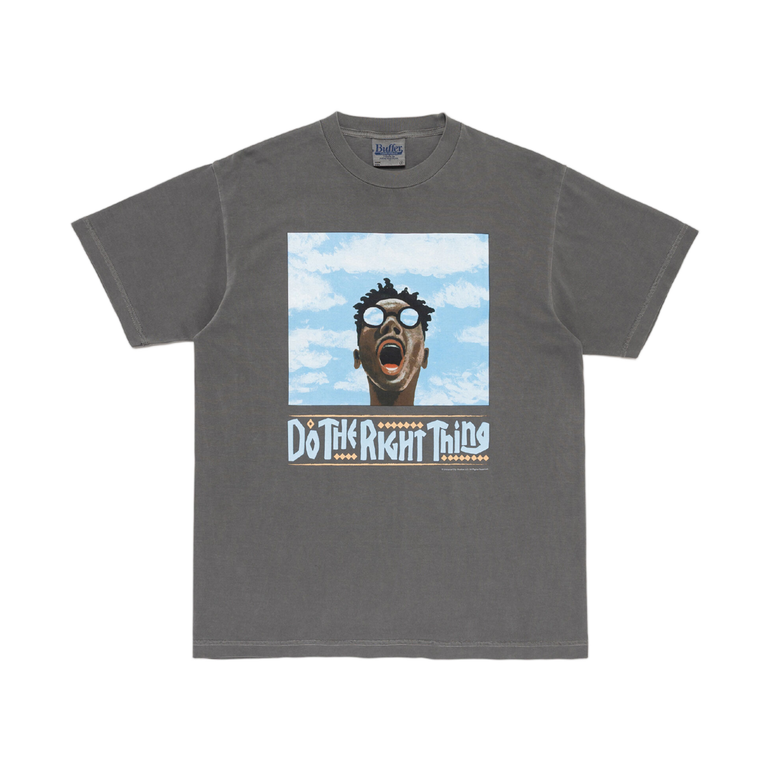 버퍼 두 더 라이트 띵 버긴 아웃 사이드 인 티셔츠 블랙(Buffer Do The Right Thing Buggin' Out Side In T-Shirt Black) - 1
