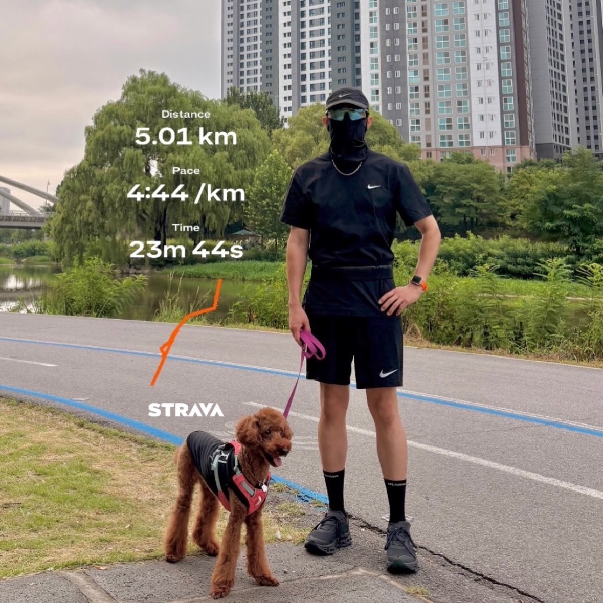 Nike Dri-Fit Park 3 Shorts Black, Nike Dri-Fit UV Hyverse Fitness Top Black - Asia 착용 스타일 - 1