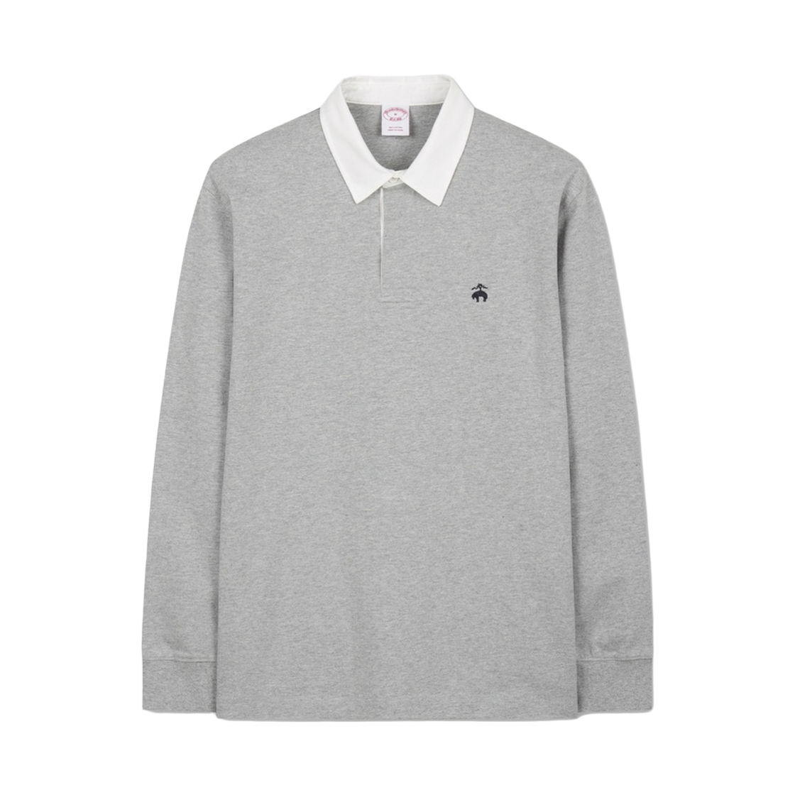 BBNTMBZ103WGA BrooksBrothers Rugby Shirt Grey