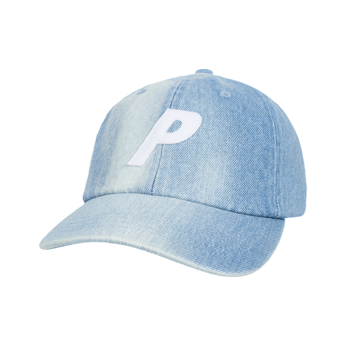 - Palace Bleached Denim P 6-Panel Stonewash - 26FW