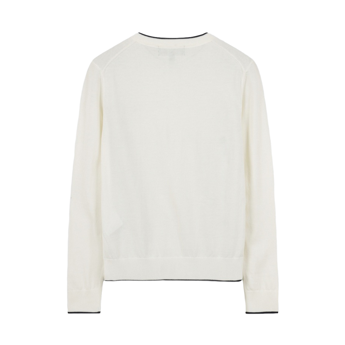 브룩스브라더스 여성 코튼 배색 가디건 화이트(BrooksBrothers Women's Cotton Color Block Cardigan White) - 2
