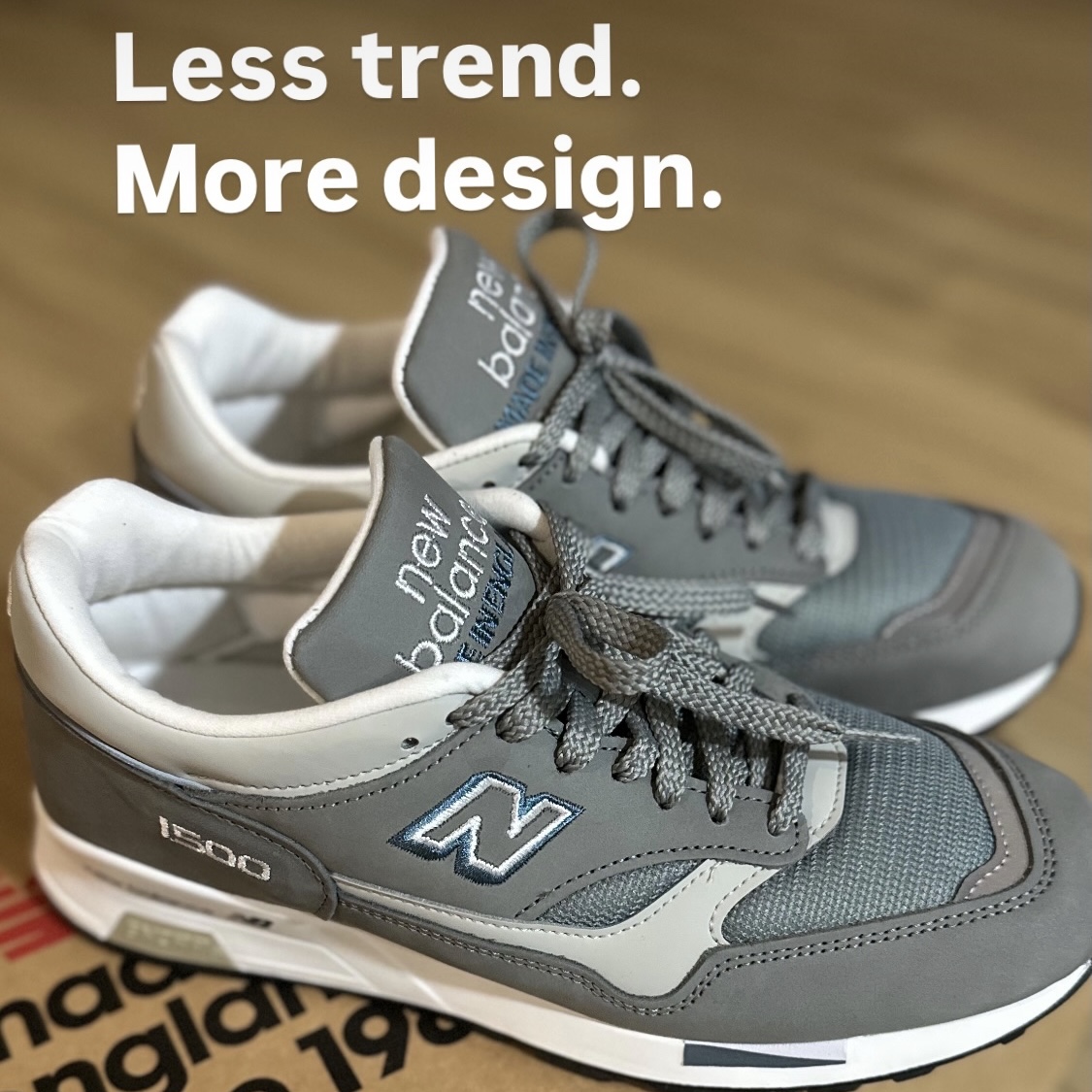 New Balance 1500 Made in UK Grey Slate Blue 착용 스타일