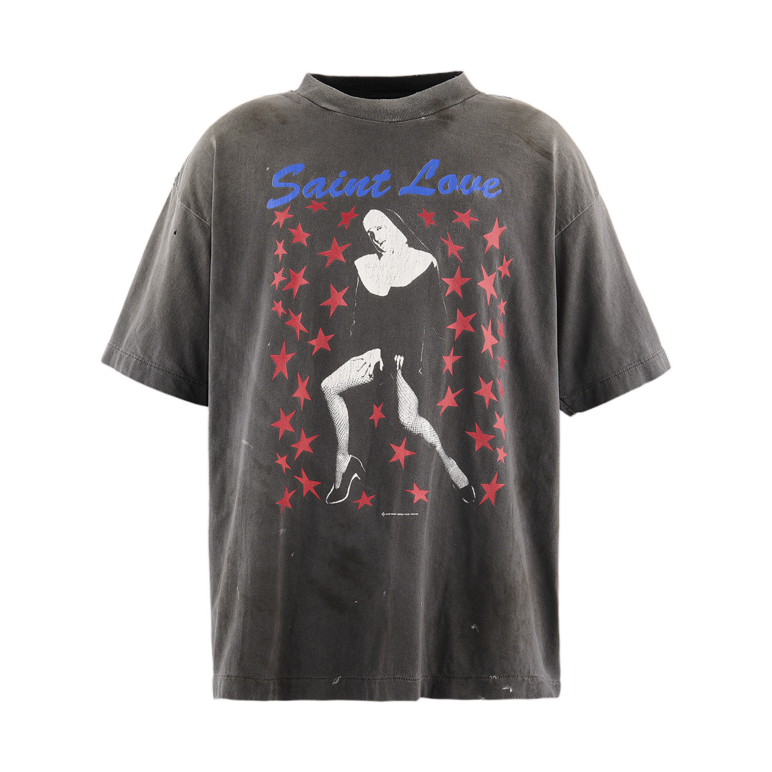 - Saint Mxxxxxx S/S T-Shirt Saint Love Black - 26AW