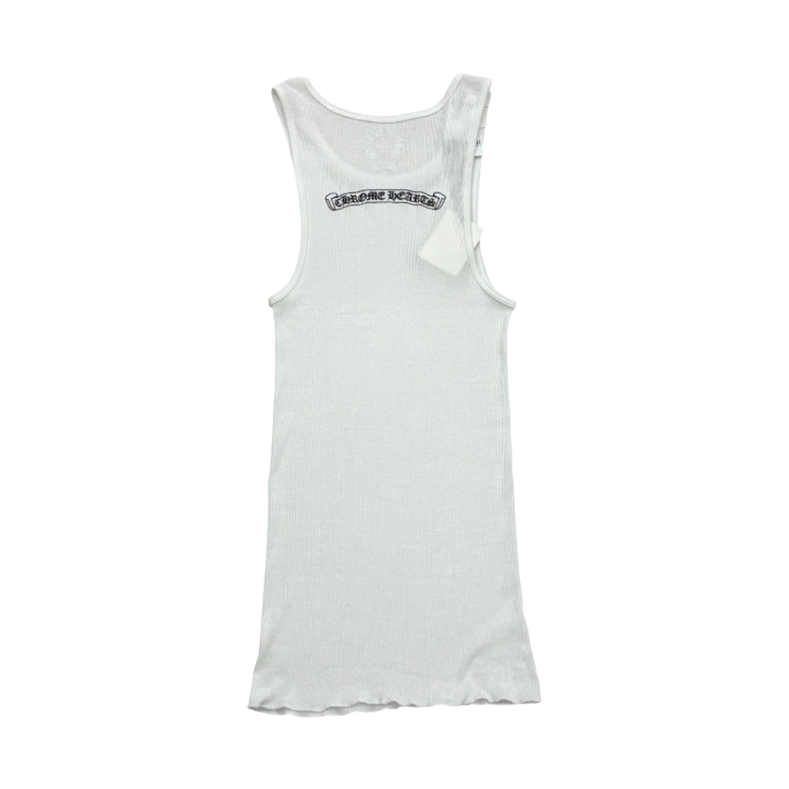 더도산 크롬하츠 넥레터링 나시 화이트(the dosan_ Chrome Hearts Neck Lettering Sleeveless Top) - 2
