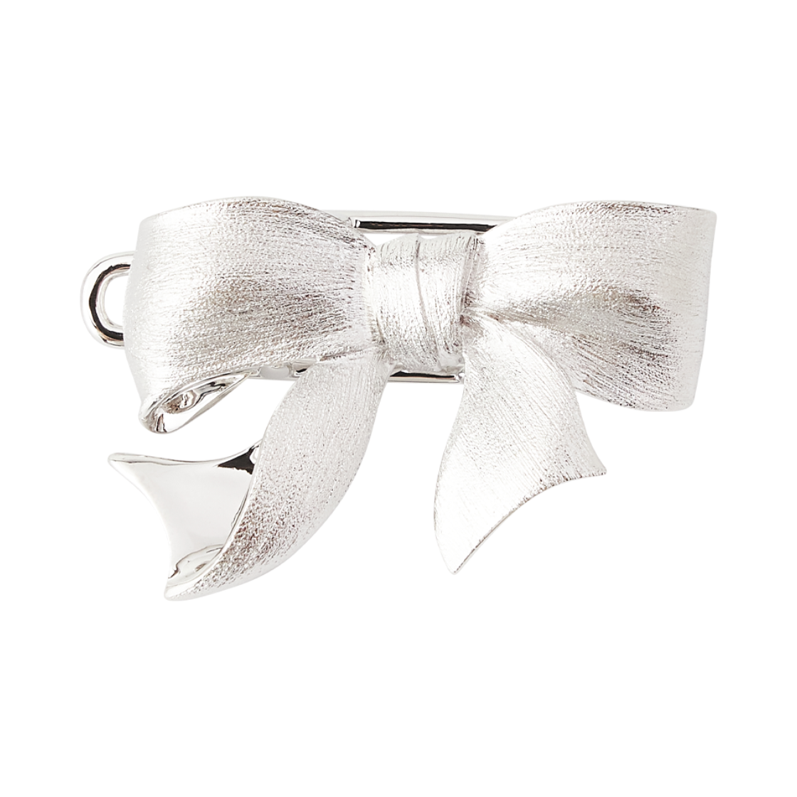 위민 기프트 보우노트 레트로 헤어 클립 실버 - 26FW(Yvmin Gift Bowknot Retro Hair Clip Silver - 26FW)