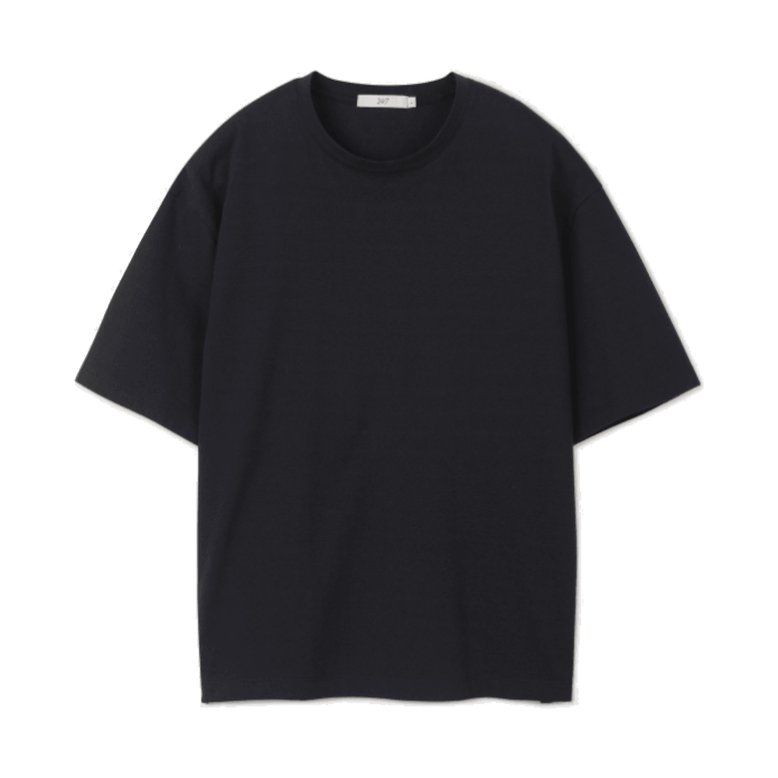24/7 시리즈 코튼 아스킨 블렌디드 크롭 티 다크 그레이(24/7 series Cotton Askin Blended Crop Tee Dark Gray)
