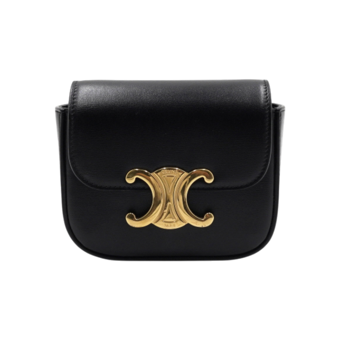 IT2IRJB3JK3C Celine Mini Claude Shoulder Bag Black Calfskin