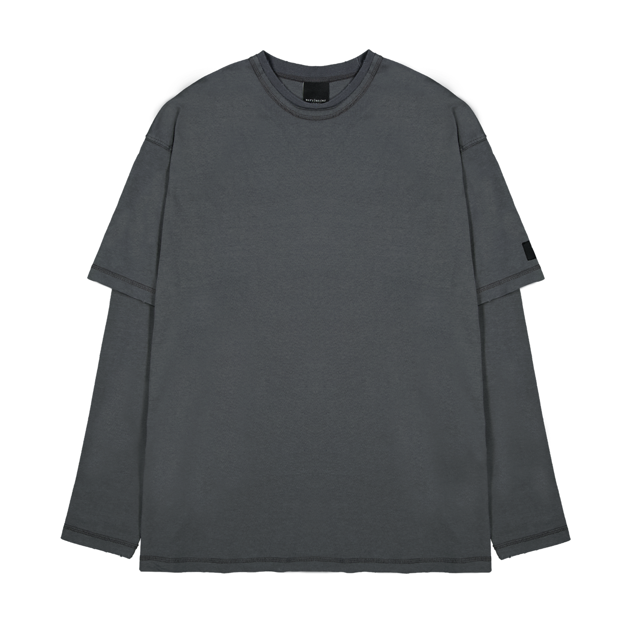 언더마이카 머슬랭거 언더레이어 롱 슬리브 차콜 그레이(Undermycar Murslanger Underlayer Long Sleeve Charcoal Gray)