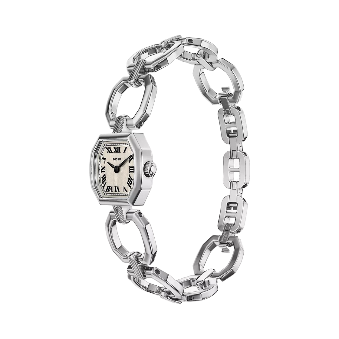 ES5485 (W) Fossil Harlow Mini Quartz Two-Hand 20mm Stainless Steel Cream Silver