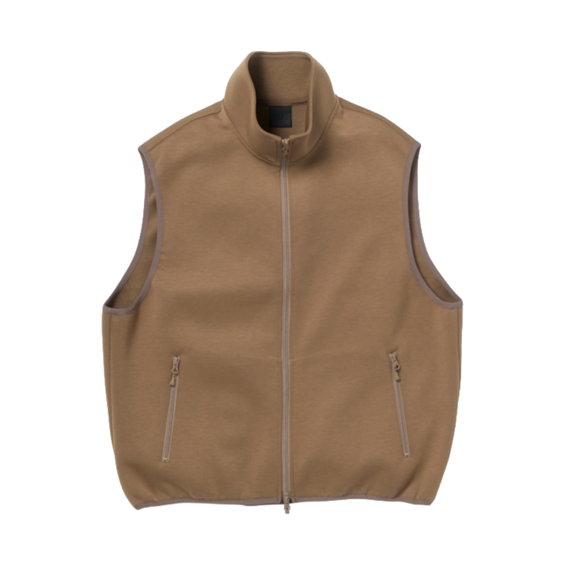 DM6DKNVKD47BR DAIWA PIER39 Tech Scuba Knit Stand Collar Vest Light Brown - 26FW