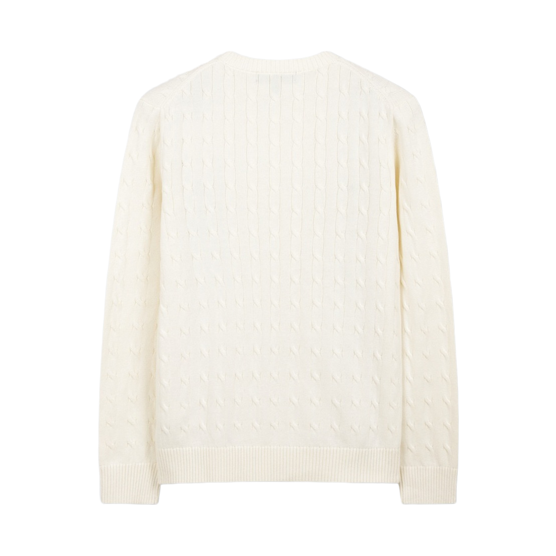 브룩스브라더스 코튼 케이블 크루넥 스웨터 아이보리(BrooksBrothers Cotton Cable Crewneck Sweater Ivory) - 2