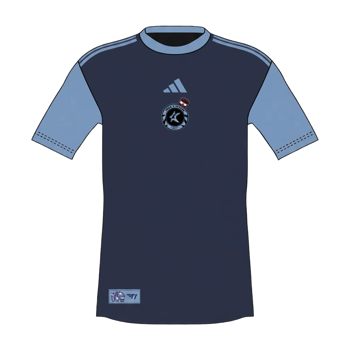 K 리그 x 산리오 캐릭터즈 2026 팀 K 리그 트레이닝 셔츠 네이비 (논 마킹 버전)(K League x Sanrio Characters 2026 Team K League Training Shirt Navy)