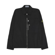 Stone Island 1200038 Nylon Metal In Econyl Regular-Fit Overshirt with Zip Pocket Black - 26SS