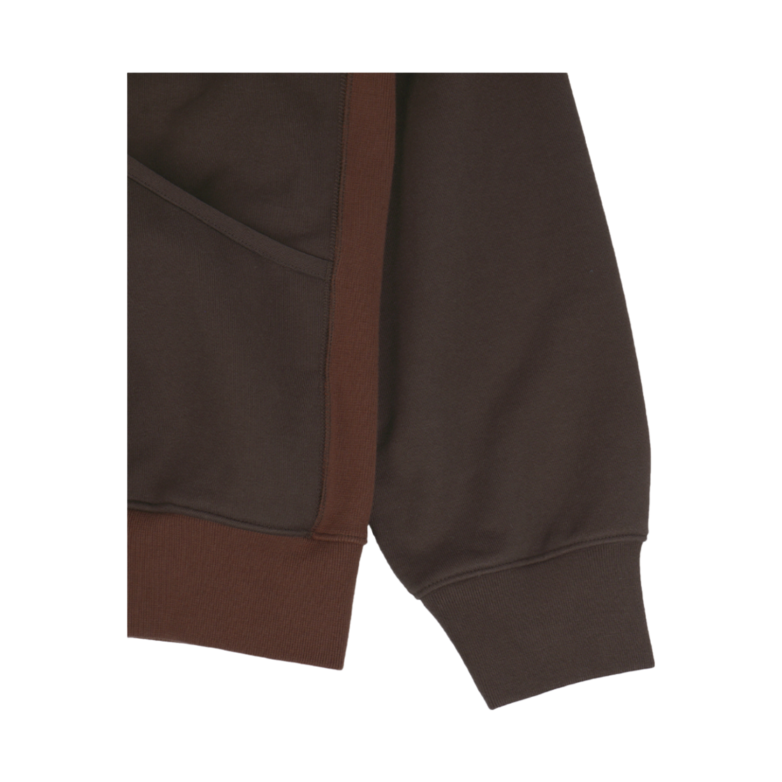 휴머러스 어카운트 웨이브 포켓 스웻 셔츠 다크 브라운(humorous account Wave Pk Sw Shirt Dark Brown) - 4