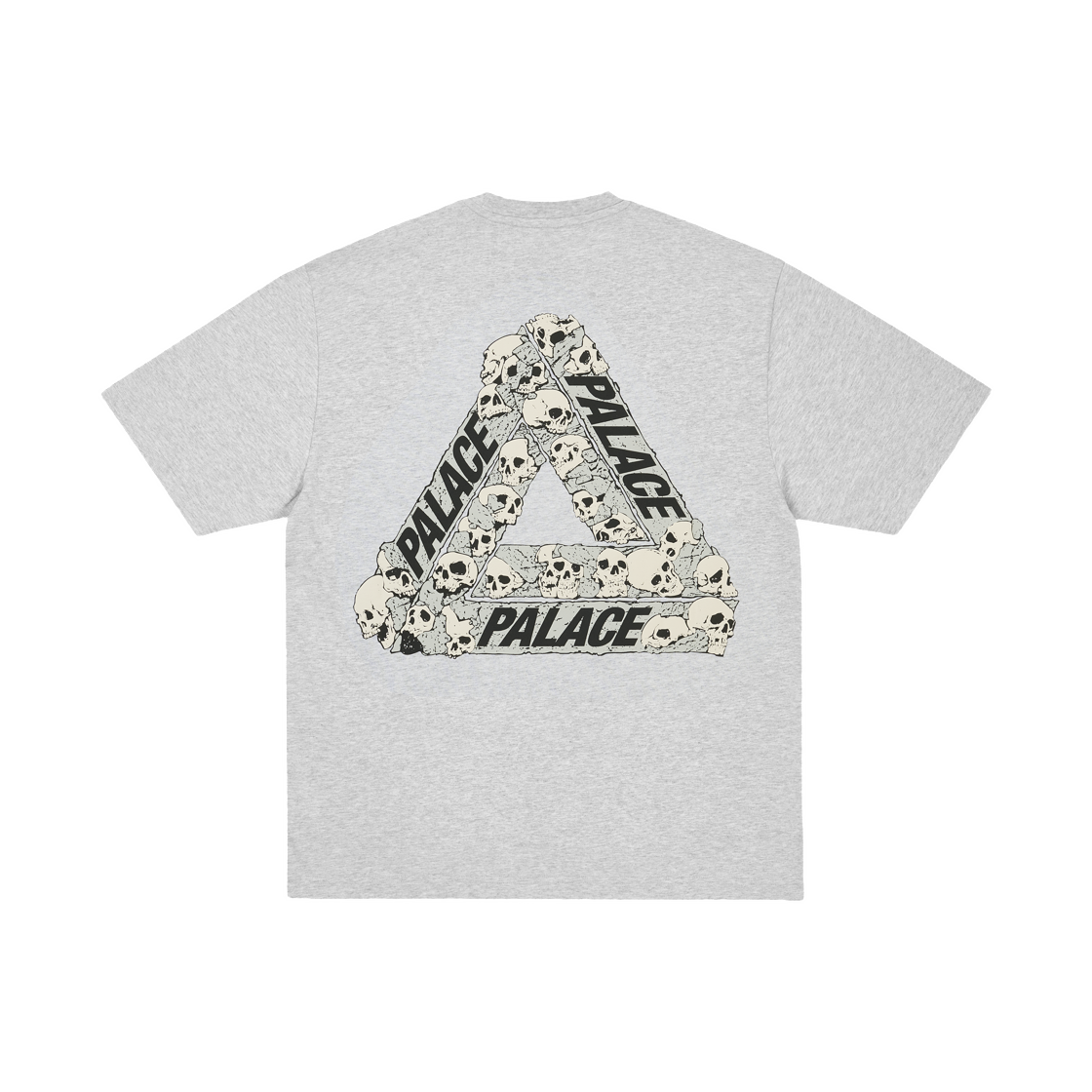 - Palace Skull Tri T-Shirt Grey Marl - 26FW