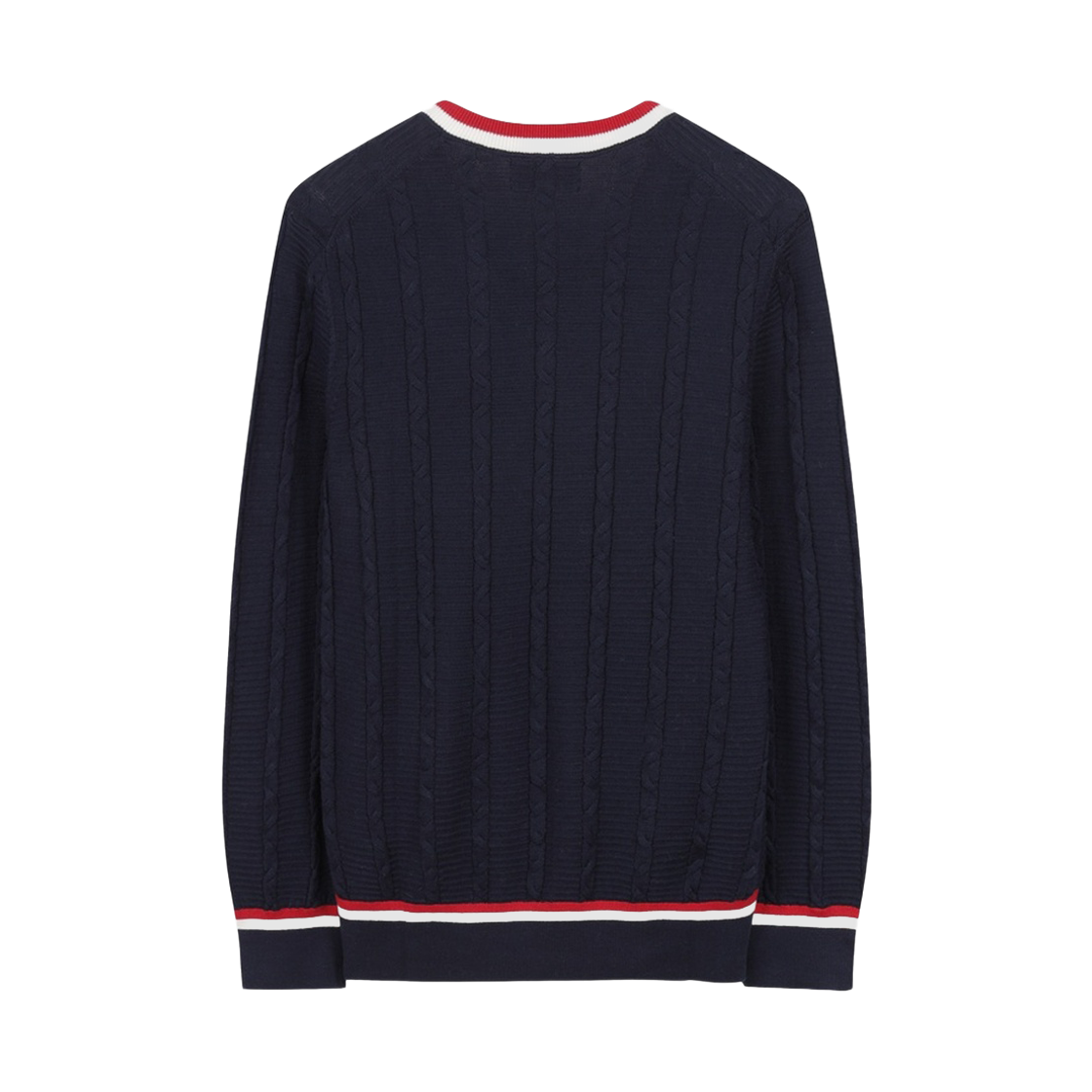브룩스브라더스 테니스 브이넥 케이블 스웨터 네이비(BrooksBrothers Tennis V-Neck Cable Sweater Navy) - 2
