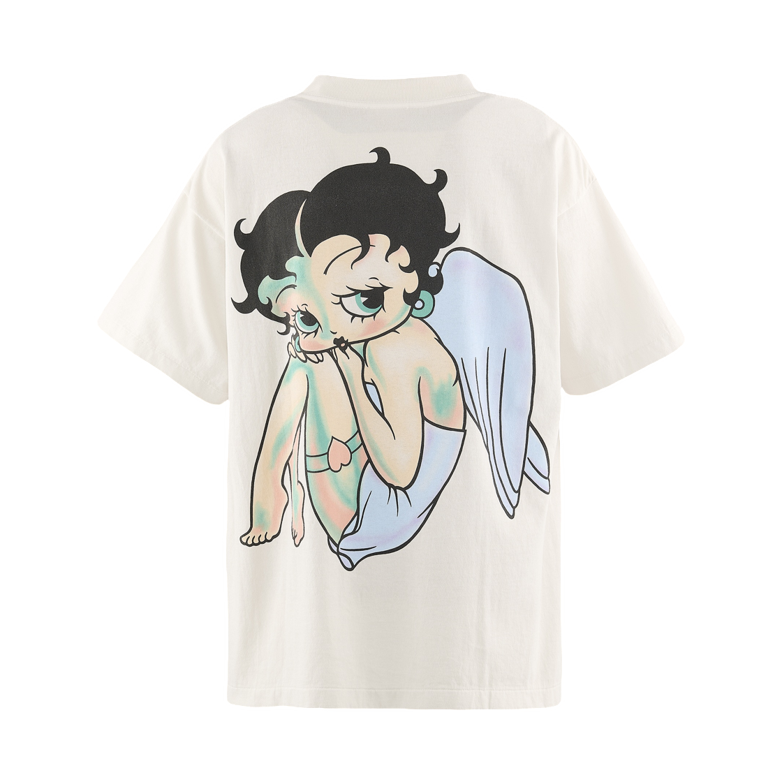 세인트 마이클 x 베티 붑 숏슬리브 티셔츠 엔젤 화이트 - 26AW(Saint Mxxxxxx x Betty Boop S/S T-Shirt Angel White - 26AW) - 2