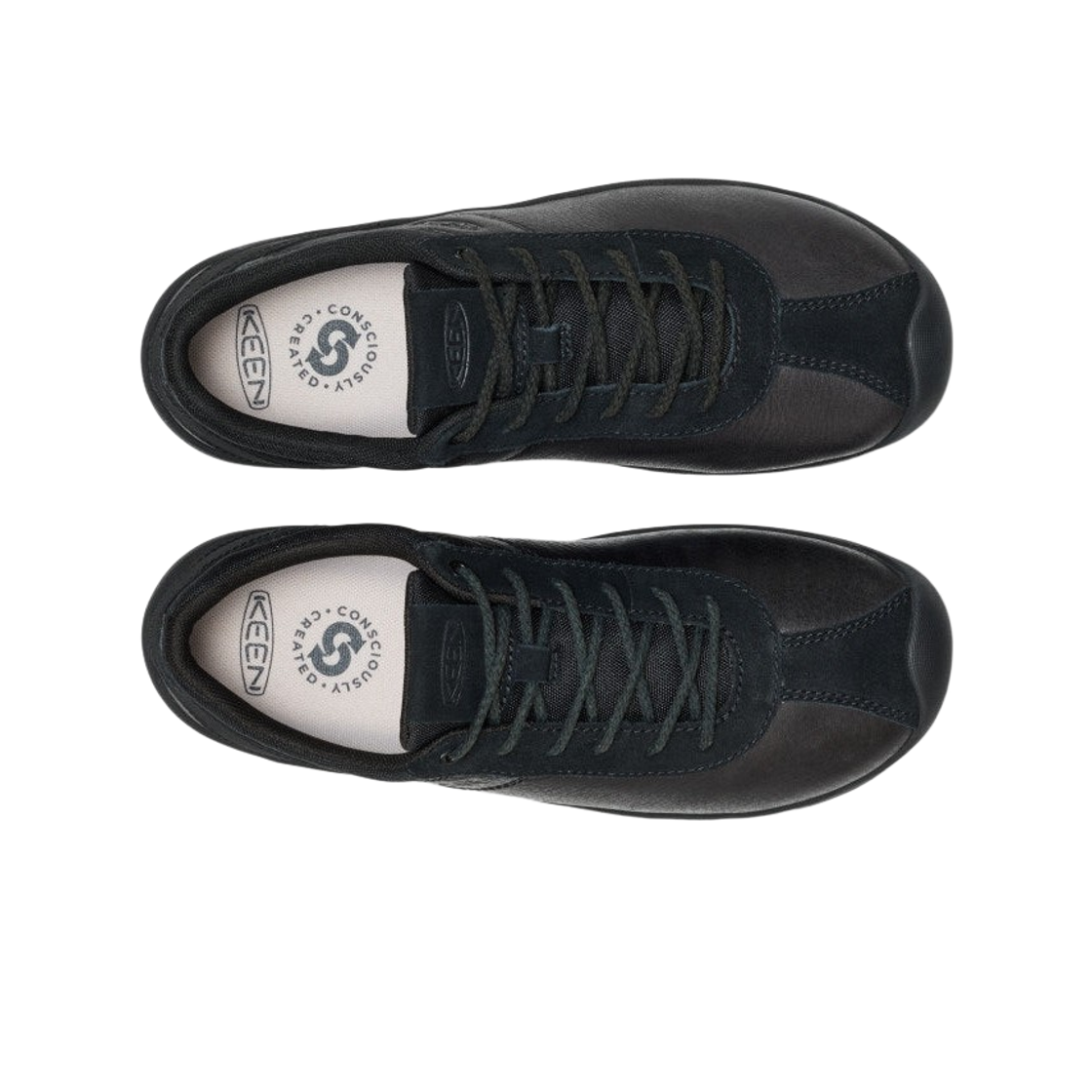 (W) 킨 재스퍼 데콘 레더 스니커즈 블랙((W) Keen Jasper Decon Leather Sneakers Black) - 2