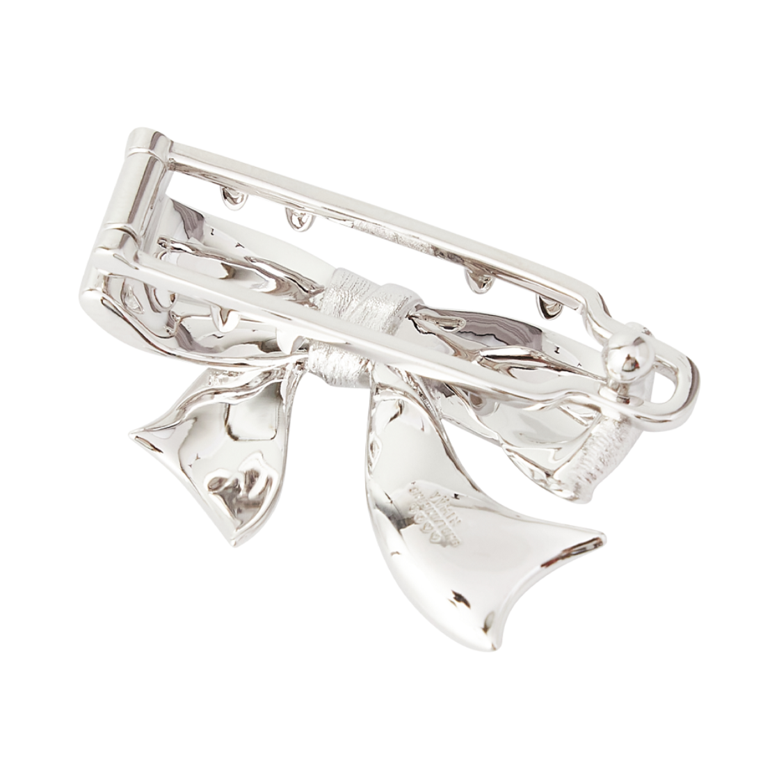 위민 기프트 보우노트 레트로 헤어 클립 실버 - 26FW(Yvmin Gift Bowknot Retro Hair Clip Silver - 26FW) - 2