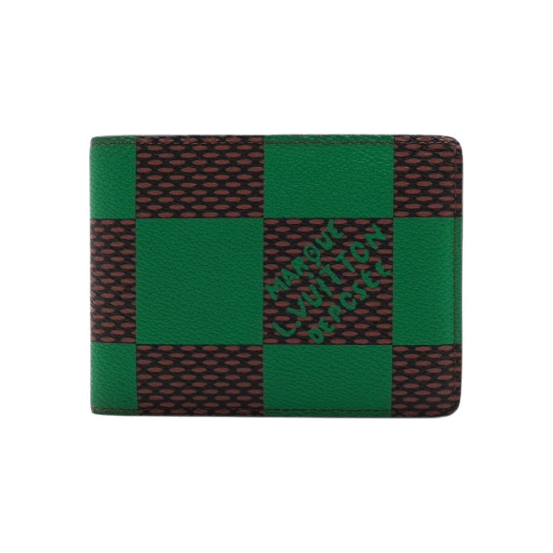 ITK72794A733 Louis Vuitton N40542 Green Damier Multiple Wallet