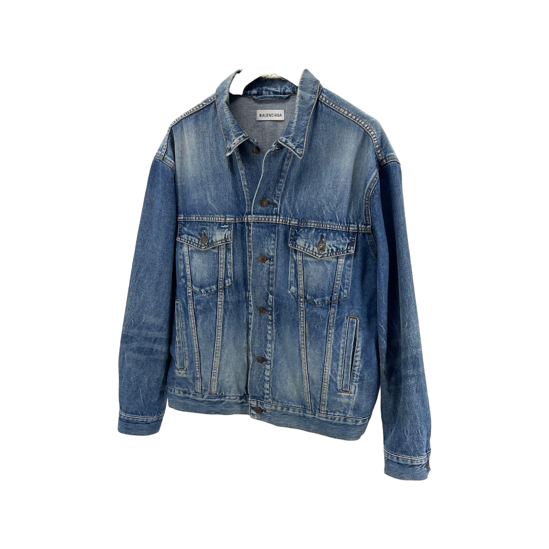 ITRGAP7R99GH Balenciaga Logo Denim Jacket