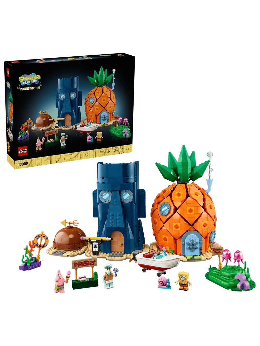 Lego Icons SpongeBob SquarePants: Bikini Bottom, Lego BrickHeadz SpongeBob SquarePants Figure 착용 스타일 - 10