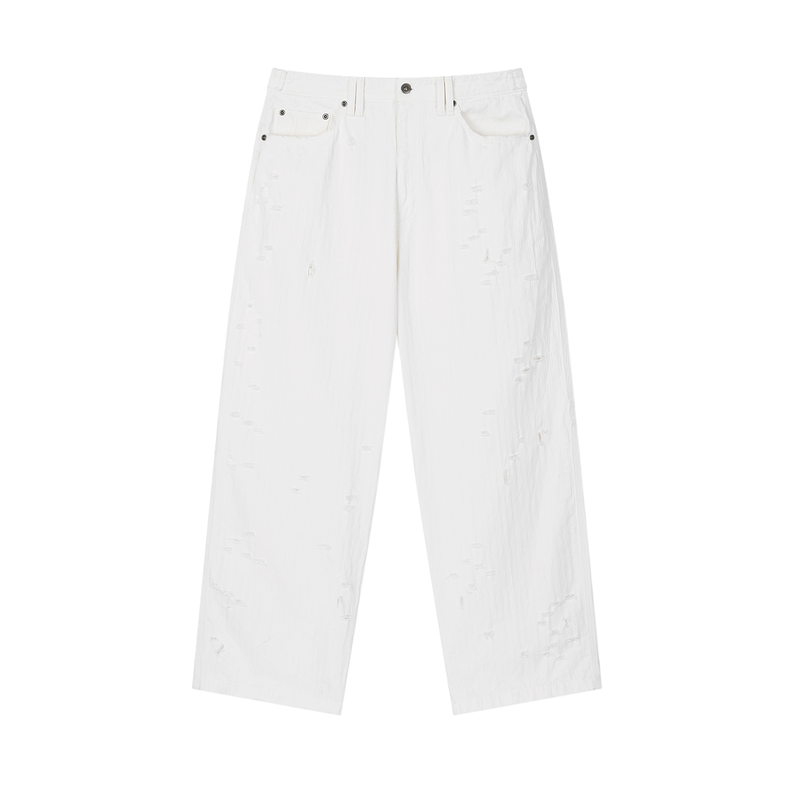 엔드릭스 피어스 스트라이프 데님 팬츠 화이트(EDLIX Pierce Stripe Denim Pants White)