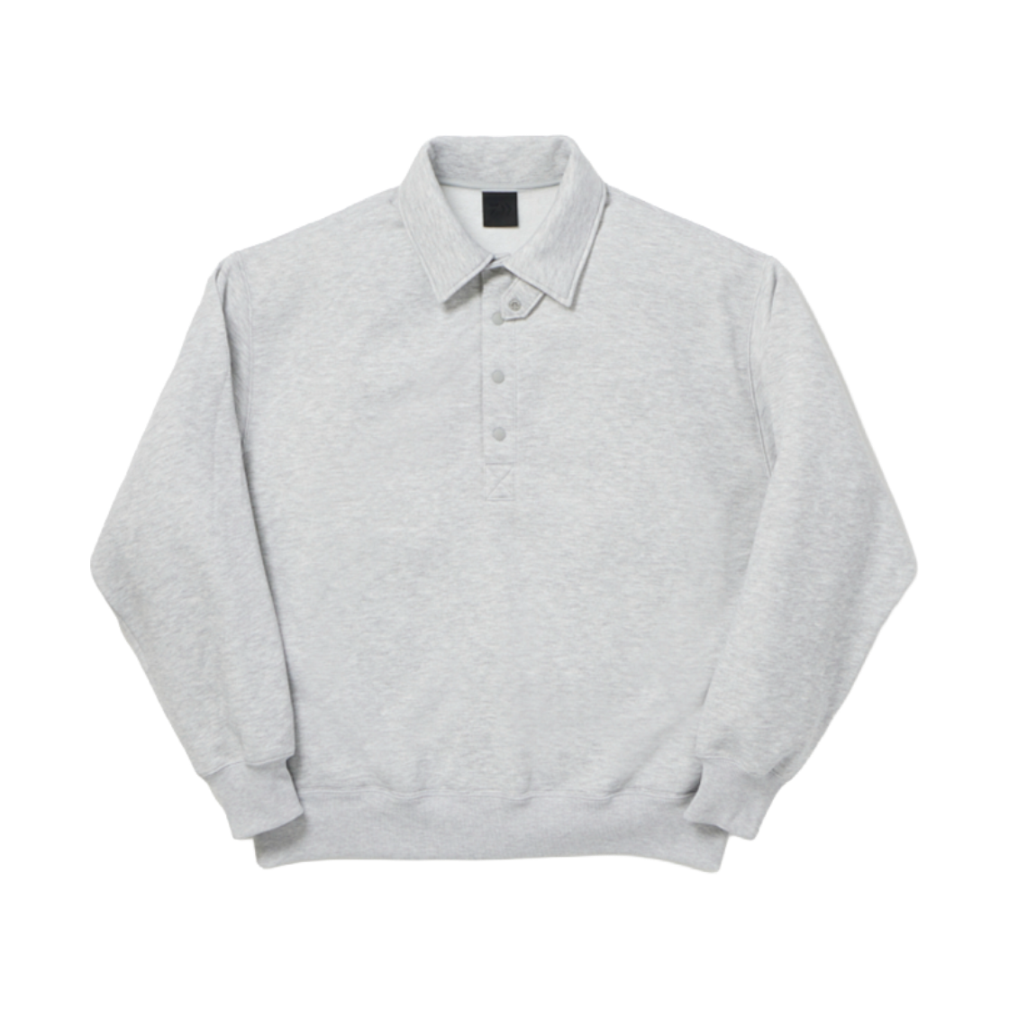 다이와 피어39 테크 스웨트 스냅 풀오버 헤더 그레이 - 26FW(DAIWA PIER39 Tech Sweat Snap Pullover Heather Gray - 26FW)