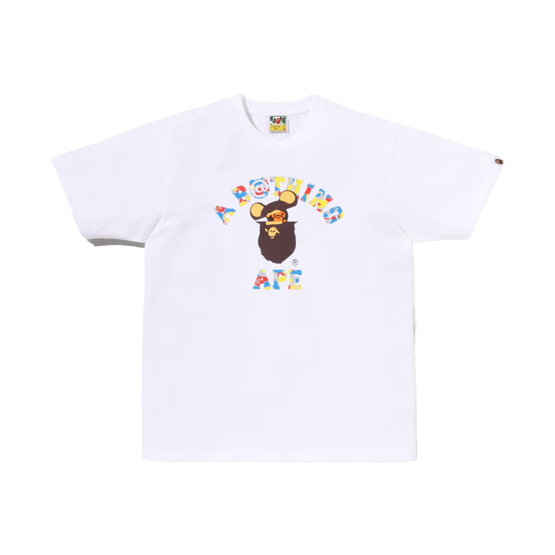 - BAPE x Medicom Toy 30th Anniv. College Milo T-Shirt White