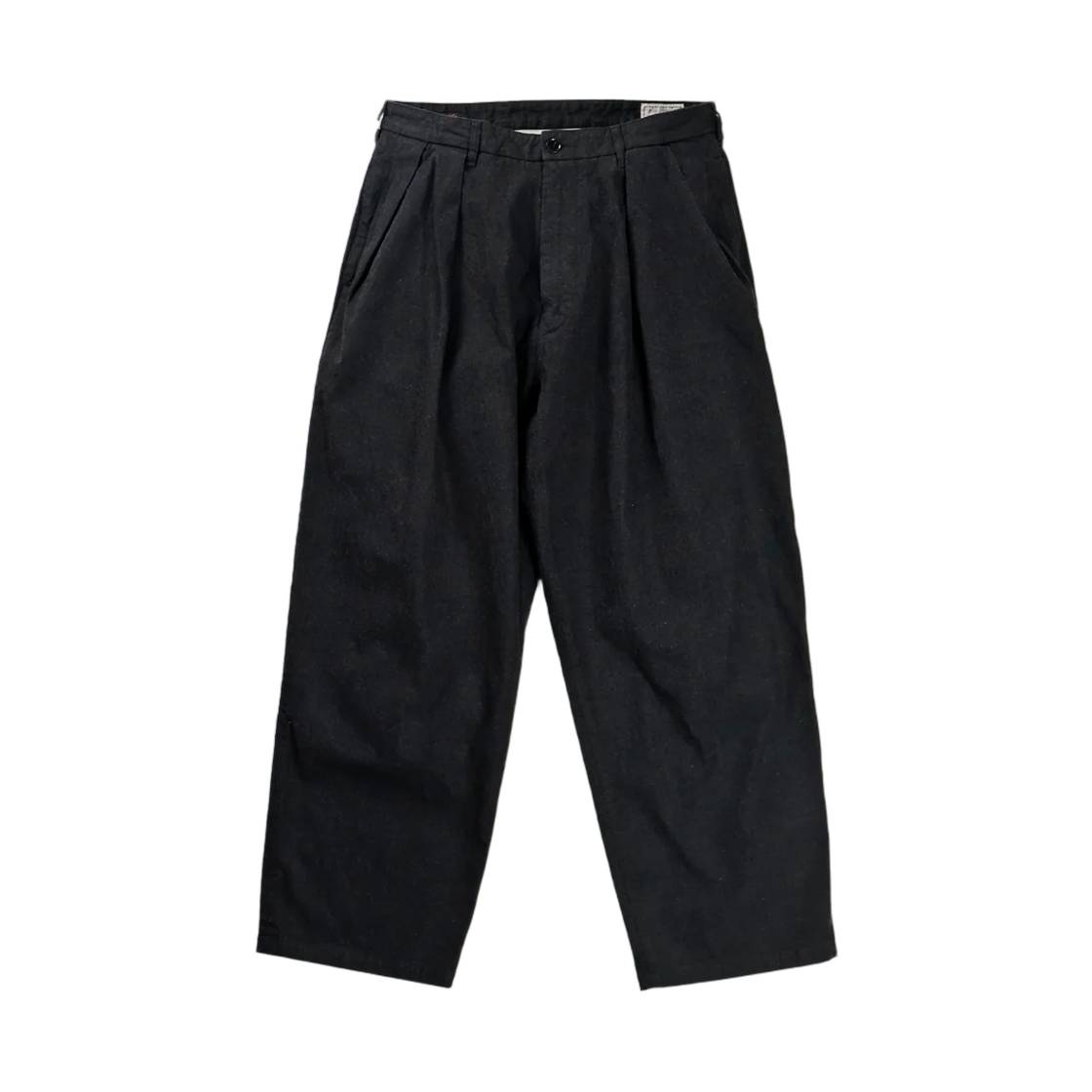 풀카운트 x GDC Gfc1001 빅 데님 턱 트라우저 블랙(Fullcount x GDC Gfc1001 Big Denim Tuck Trousers Black)
