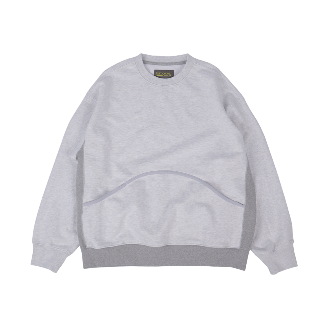 HM24AW-SW02 humorous account Wave Pk Sw Shirt Light Melange Gray