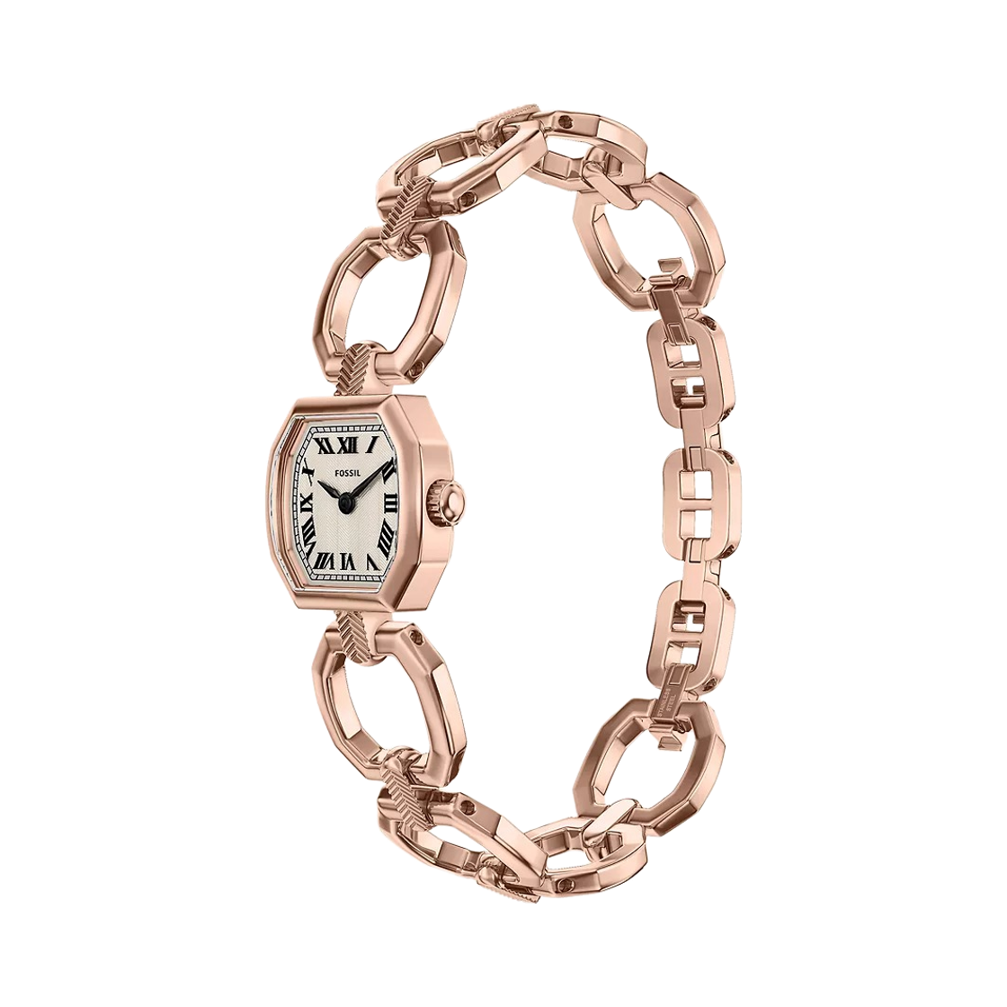 ES5484 (W) Fossil Harlow Mini Quartz Two-Hand 20mm Stainless Steel Cream Rose Gold