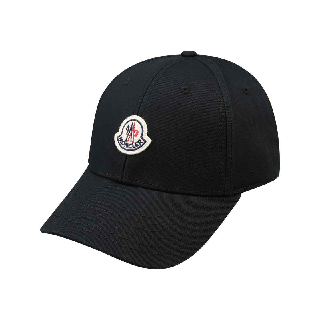 3B00008 04863 999 [25% 쿠폰] (W) Moncler Cotton Gabardine Baseball Cap Black - 26SS