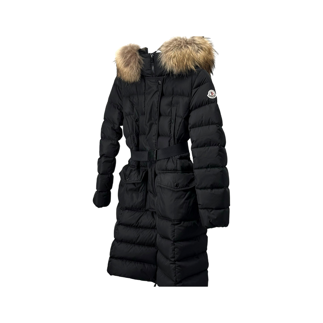 ITQIEH4CTVD4 Moncler Chloe Women Long Down Jacket Black
