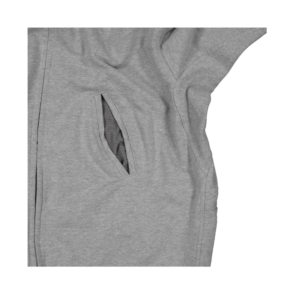 휴머러스 어카운트 써멀 집업 후드 멜란지 그레이(humorous account Thermal Zip-Up Hoodie Melange Gray) - 4