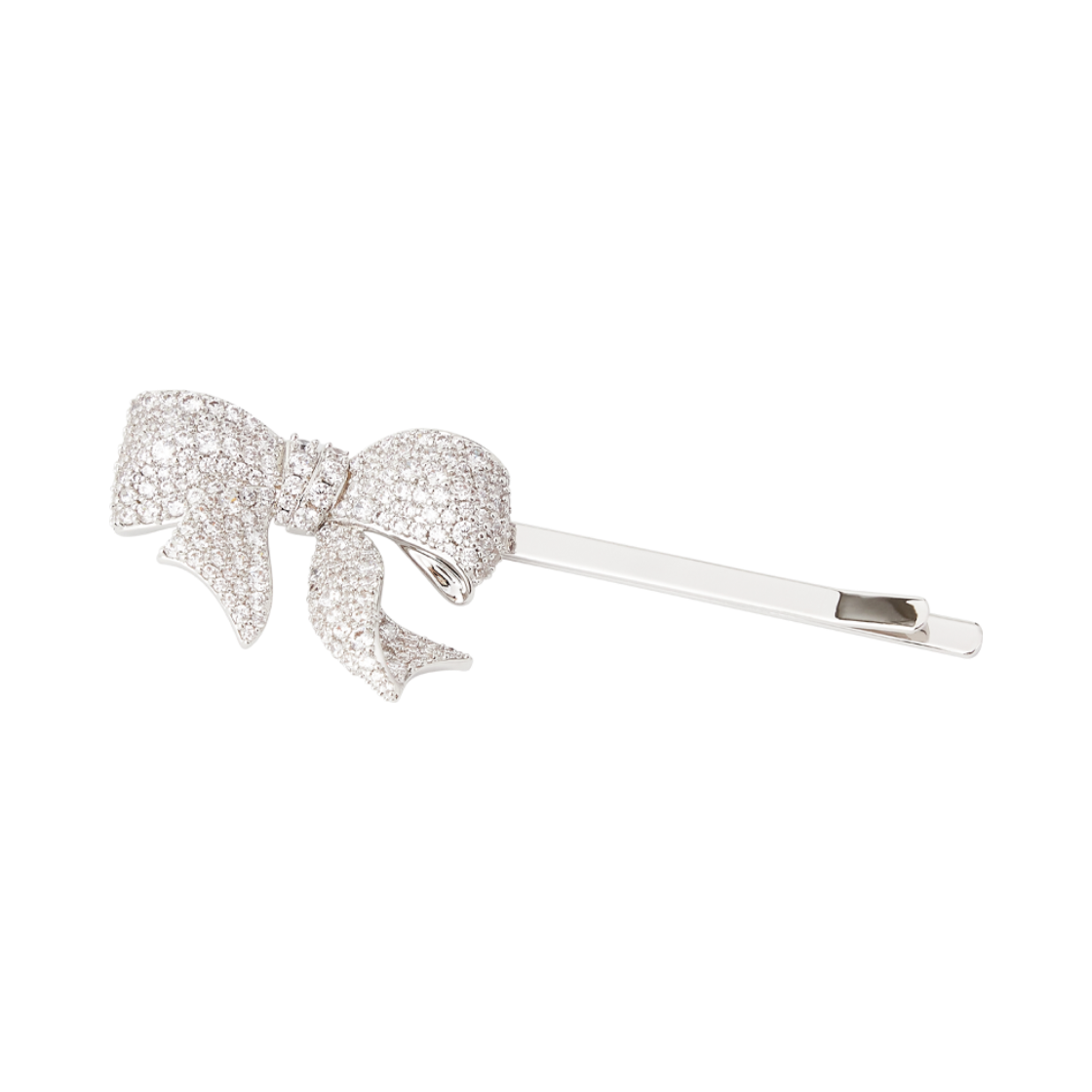 위민 x 슈슈통 기프트 보우노트 헤어 클립 화이트 - 26FW(Yvmin x Shushu/Tong Gift Bowknot Hair Clip White - 26FW) - 3