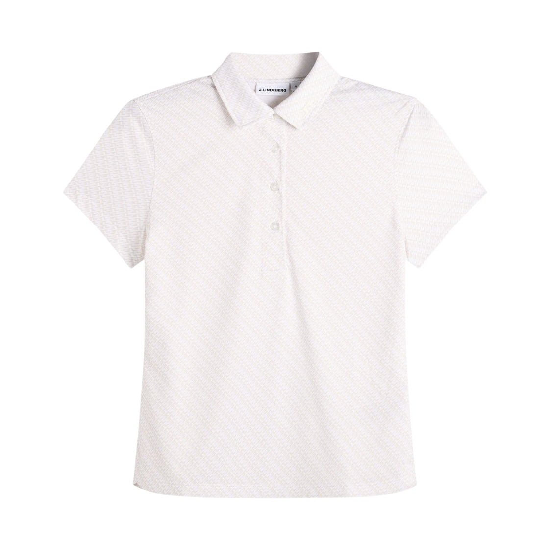 GWJT15346-O600 (W) J.Lindeberg Caitlyn Polo Flight Bridge White Moon S