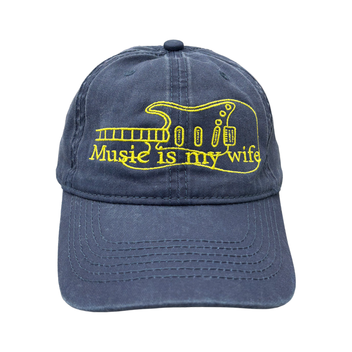 9611552 Mosquito Murderers Music Is My Wife Cap Navy