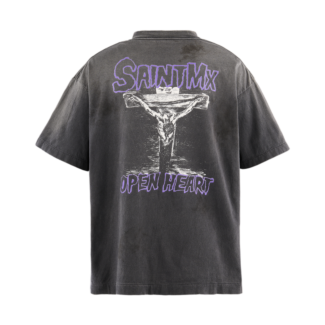 세인트 마이클 숏슬리브 티셔츠 러브 식 블랙 - 26AW(Saint Mxxxxxx S/S T-Shirt Love Sick Black - 26AW) - 2