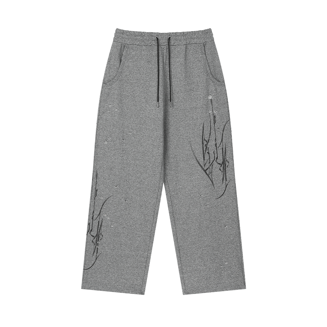 엔드릭스 서지 사이로 피어스드 스웨트팬츠 헤더 그레이(EDLIX Surge Syro Pierced Sweatpants Heather Gray)