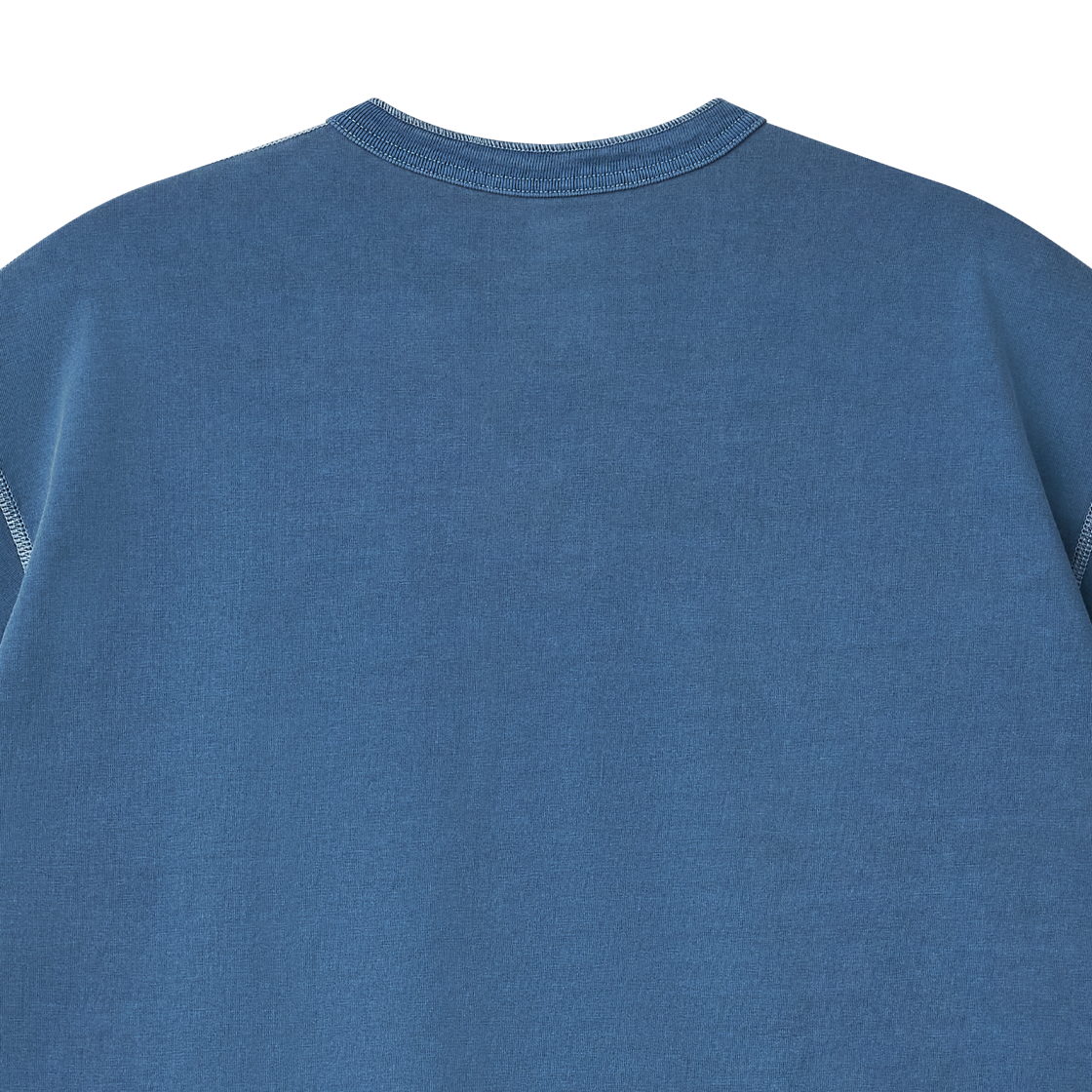 [KREAM 단독] 캘리포니아 제너럴 스토어 x 헬스니트 헨리 숏 슬리브 코발트 - 26FW([KREAM 단독] California General Store × Healthknit Henley Short Sleeve Cobalt - 26FW) - 6