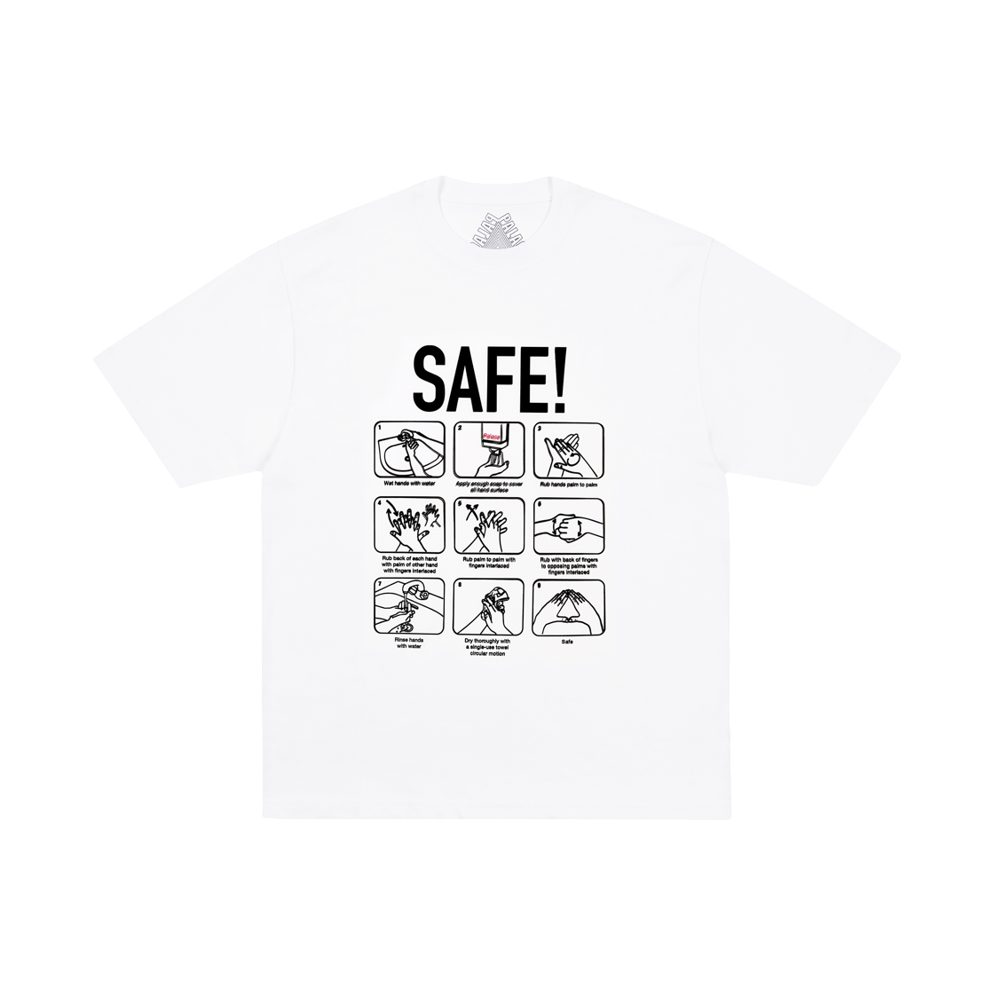 - Palace Safe T-Shirt White - 26FW